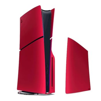 کاور کنسول پلی استیشن 5 اسلیم مدل PS5 Slim Console Covers Volcanic Red
